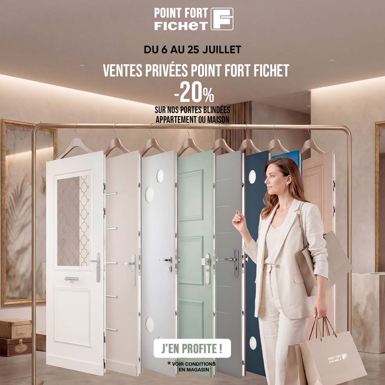 Ventes Privées : -20% sur vos portes blindées